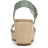 image:imageNaturalizer Stella4 Strappy SandalsGreen Multi Faux Raffia