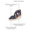 image:imageNaturalizer Women Goodtimes Casual Ankle Straps Wedge SandalDark Blue