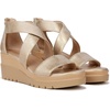 image:imageNaturalizer Women Goodtimes Casual Ankle Straps Wedge SandalGold Faux Leather