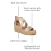 image:imageNaturalizer Women Goodtimes Casual Ankle Straps Wedge SandalGold Faux Leather