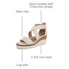 image:imageNaturalizer Women Goodtimes Casual Ankle Straps Wedge SandalLight Sand Tan