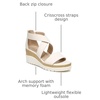 image:imageNaturalizer Women Goodtimes Casual Ankle Straps Wedge SandalPorcelain