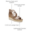 image:imageNaturalizer Women Goodtimes Casual Ankle Straps Wedge SandalWarm Silver Synthetic