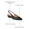 image:imageNaturalizer Womens Banks Slingback PumpBlack Leather Toe Cap
