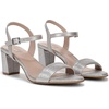 image:imageNaturalizer Womens Bristol SandalSoft Silver Metallic Linen