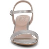 image:imageNaturalizer Womens Bristol SandalSoft Silver Metallic Linen