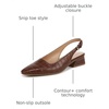 image:imageNaturalizer Womens Ginger Snip Toe Slingbacks PumpBrown Croco