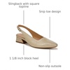 image:imageNaturalizer Womens Ginger Snip Toe Slingbacks PumpGold Lizard Metallic