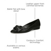 image:imageNaturalizer Womens Havana Pointed Toe Slip On Dress Ballet FlatBlack Bow
