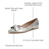 image:imageNaturalizer Womens Havana Pointed Toe Slip On Dress Ballet FlatSilver Bow