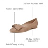 image:imageNaturalizer Womens Havana Pointed Toe Slip On Dress Ballet FlatTaupe Bow