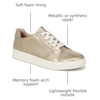 image:imageNaturalizer Womens Neela Lace Up SneakerGold Metallic