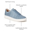image:imageNaturalizer Womens Neela Lace Up SneakerMid Blue Fabric