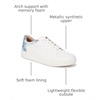 image:imageNaturalizer Womens Neela Lace Up SneakerWhite Bluebell Multi