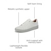 image:imageNaturalizer Womens Neela Lace Up SneakerWhiteGrey