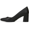 image:imageNaturalizer Womens Warner Square Toe Block Heel PumpBlack Smooth