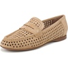 Dune Tan Perforated Suede