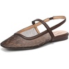 Brown Leopard Print Mesh