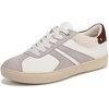 White Leather/Soft Mink Suede