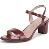 Berry Red Faux Leather