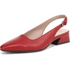 Red Faux Leather