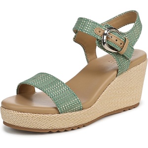 image:imageNaturalizer Stella4 Strappy SandalsGreen Multi Faux Raffia