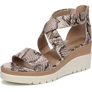 image:imageNaturalizer Women Goodtimes Casual Ankle Straps Wedge SandalBeige Snake Print
