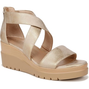 image:imageNaturalizer Women Goodtimes Casual Ankle Straps Wedge SandalGold Faux Leather