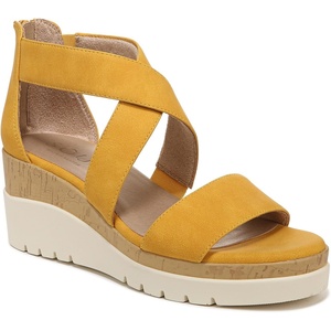 image:imageNaturalizer Women Goodtimes Casual Ankle Straps Wedge SandalYellow Faux Leather