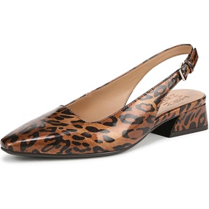 image:imageNaturalizer Womens Ginger Snip Toe Slingbacks PumpCheetah Patent Brown