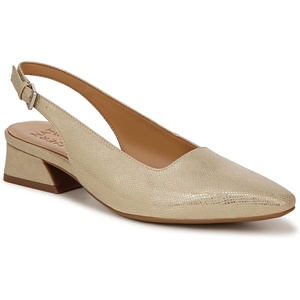 image:imageNaturalizer Womens Ginger Snip Toe Slingbacks PumpGold Lizard Metallic