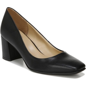 image:imageNaturalizer Womens Warner Square Toe Block Heel PumpBlack Smooth