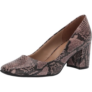image:imageNaturalizer Womens Warner Square Toe Block Heel PumpSand Drift Python Print