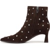 image:imageNaturalizer Deesha BootiesChocolate Brown Studded Suede