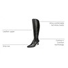 image:imageNaturalizer Deesha Womens Knee High Boots NWOBBlack Croco Wide Calf
