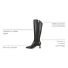 image:imageNaturalizer Deesha Womens Knee High Boots NWOBBlack Leather Wide Calf