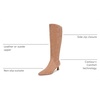 image:imageNaturalizer Deesha Womens Knee High Boots NWOBCafe Brown Suede Wide Calf
