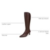 image:imageNaturalizer Deesha Womens Knee High Boots NWOBChocolate Brown Leather Wide Calf