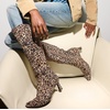 image:imageNaturalizer Deesha Womens Knee High Boots NWOBDark Brown Leopard Suede