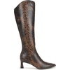 image:imageNaturalizer Deesha Womens Knee High Boots NWOBDark Brown Snake Print Leather  Wide Calf