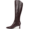 image:imageNaturalizer DeeshaMerlot Red Croco Print Leather