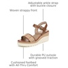 image:imageNaturalizer Graciela Wedge SandalsNatural Brown Faux Raffia