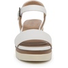 image:imageNaturalizer Graciela Wedge SandalsWhite Smooth