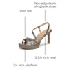 image:imageNaturalizer Womens Abby Heeled Dress SandalPewter Lizard