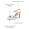 image:imageNaturalizer Womens Abby Heeled Dress SandalWhite Smooth