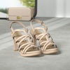 image:imageNaturalizer Womens Baylor Strappy High Heel SandalCrme Brulee Beige
