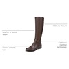 image:imageNaturalizer Womens Jaya Boot  Wide CalfChocolate Brown Leather Wide Calf