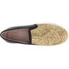 image:imageNaturalizer Womens Marianne Comfortable SlipOn SneakersBlackGold Embroidered FabricLeather