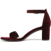 image:imageNaturalizer womens Vera Heeled SandalsCabernet Sauvignon Red Velvet