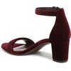 image:imageNaturalizer womens Vera Heeled SandalsCabernet Sauvignon Red Velvet